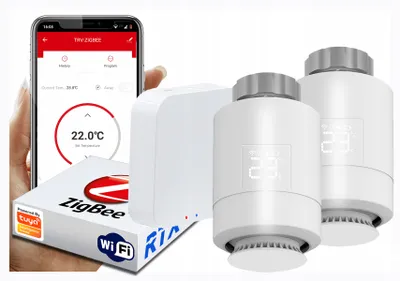 Produktbild von 2x Thermostat + Zigbee WiFi-Gateway Tuya SET