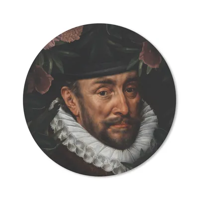 Produktbild von MuchoWow® Mauspad Mousepad Wilhelm von Oranien - Kunst - Blume 20x20 cm - Mousepads - Maus Mat - Pad - Mausunterlage - Schreibtischmatte