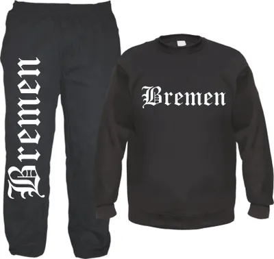 Produktbild von Bremen Jogginghose und Sweat im Set - Jogginganzug XL Schwarz
