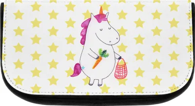 Produktbild von Mr. & Mrs. Panda kosmetiktäschchen Einhorn Vegan - Weiß - Geschenk, Veganismus, Schminktäschchen, Organizer, Unicorn, Kosmetiktasche, Gesund Leben, Rohkost, Necessaire