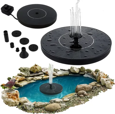 Produktbild von Solar-Gartenbrunnen Schwimmender Teich Teich Für Garten 16Cm