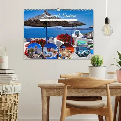 Produktbild von Trauminsel Santorin (Wandkalender 2026 DIN A3 quer), CALVENDO Monatskalender