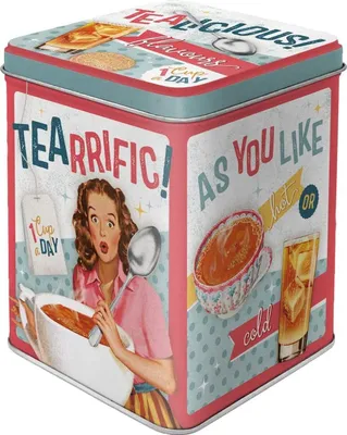 Produktbild von Nostalgic-Art - Teedose - Say it 50's - Tealicious & Tearrific