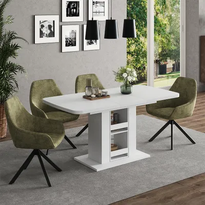 Immagine prodotto di tavolo da pranzo allungabile Vicco Fenaro Bianco 120 x 80 cm, Model 59611