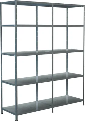 Produktbild von Steck-Grund-/ u 1 Anbauregal, 10 Böden, 2000x1600x500, verz.