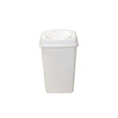 Image de Seau à couvercle basculant 15 litres blanc