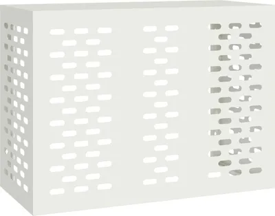 Immagine prodotto di vidaXL Coperchio per aria condizionata bianco 110 x 50 x 80 cm acciaio