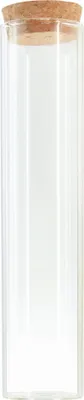 Produktbild von Glas Reagenzglas Vase Deko mit Korken Tischdeko Hochzeit Ø4cm H18cm 6er Set, 6 Stück