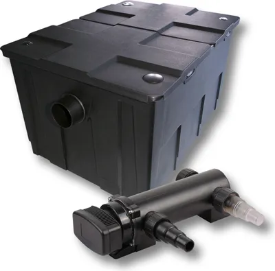 Image de SunSun Kit complet: CBF-550 Filtre de bassin jusqu'à 60000 L Biologique, CUV-318 lampe uv UVC Clarificateur avec 18 Watt Puissance UV-C