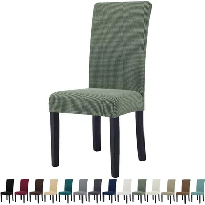 Immagine prodotto di Copri sedie, set da 2, copri sedie elasticizzati, color verde chiaro, lavabili