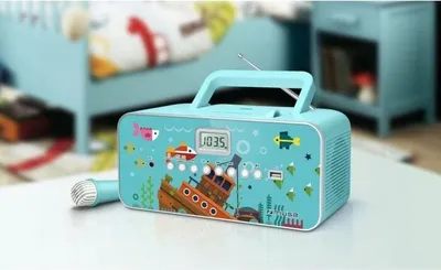 Obrázek produktu pro Muse M-29KB přenosný stereo systém Digitální 1 W FM, MW, PLL Vícebarevné přehrávání MP3