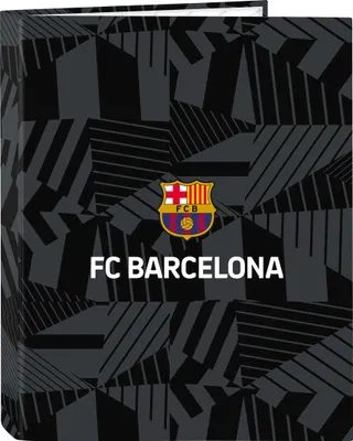 Produktbild von Ringbuch F.C. Barcelona Black Schwarz A4 26.5 x 33 x 4 cm