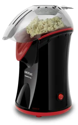 Produktbild von Cecotec Fun&Taste P’Corn, Schwarz, Rot, 2 min, Tasten, Transparent, 1200 W