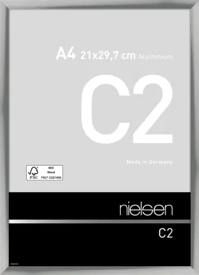 Produktbild von nielsen Aluminium Bilderrahmen C2, 21x29,7 cm (A4), Silber