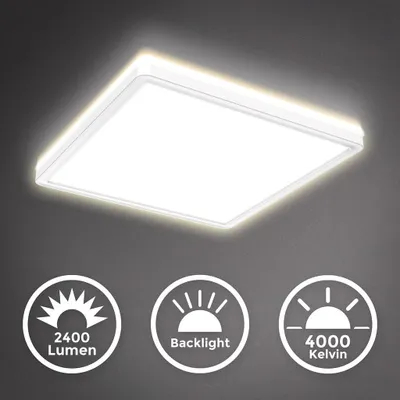 Obrázek produktu pro LED panelové stropní svítidlo stmívatelné ultra ploché stropní světlo obývací pokoj chodba bílá