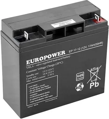 Produktbild von EUROPOWER EP Serie AGM Batterie 12V 17Ah (Lebensdauer 6-9 Jahre)