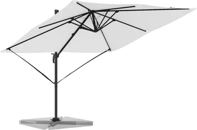 Obrázek produktu pro vidaXL Roma Slunečník béžový 286 x 284 x 265 cm Hliník a polyester