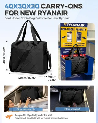 Produktbild von Reisetasche erweiterbar, Handgepäck 40x30x20 cm, für Flugreisen