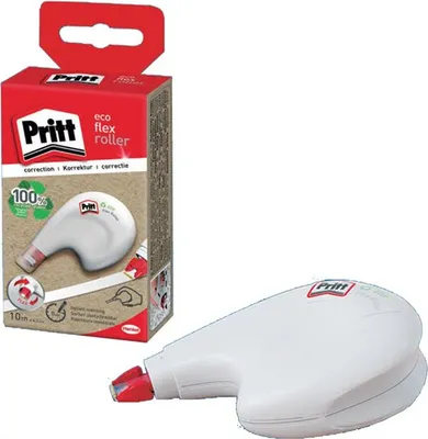 Image de Pritt Tape Corrector Eco Flex Roller White 4.2 mm x 10 m Pack de 10