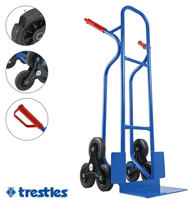 Produktbild von TRESTLES Sackkarre Treppensteiger Transportkarre 250kg S04HS blau **