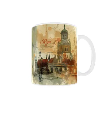 Produktbild von Becher 300ml Urlaub Stadt Reisen Lettland Riga Riga