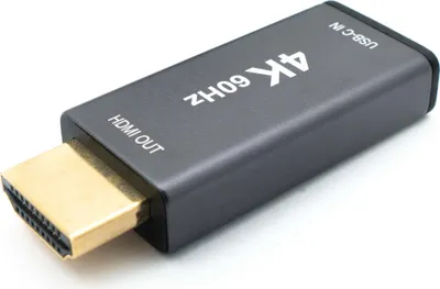 Produktbild von HDMI 1.4 4k HDTV Adapter Typ A Stecker zu USB 3.1 Typ C Buchse Kabel in Schwarz