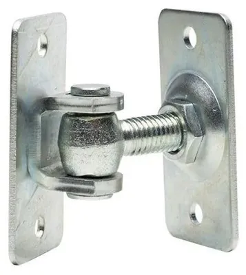 Produktbild von LogistSystem Torangel Regulierbar Verzinkt M12 - Platte 74x38mm 1 Stück - 61.087.12