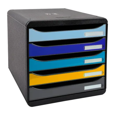 Immagine prodotto di Cassettiera Exacompta BIG-BOX PLUS 3094202D 5 cassetti nero/colore