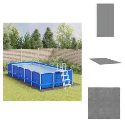 Obrázok produktu pre vidaXL Bazénová zemná tkanina svetlosivá 820x420 cm polyesterová geotextília - Kryty a podložky pod bazény