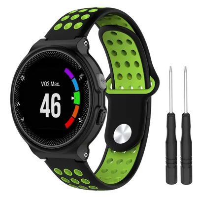 Obrázok produktu pre Garmin Forerunner 235 Silicone Sport remienok, Black/Green
