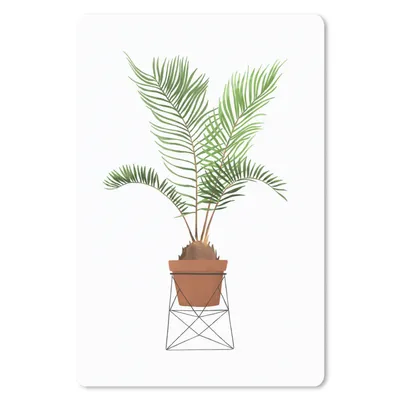 Produktbild von MuchoWow® Mauspad Mousepad Pflanzen - Palme - Blumentopf 40x60 cm - Mousepads - Maus Mat - Pad - Mausunterlage - Schreibtisch Accesoire