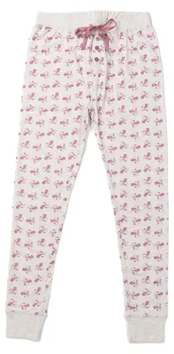 Produktbild von Disney Minnie Mouse Pyjama Hose für Damen - Schlafhose Schlafanzughose lang Grau Allover XL