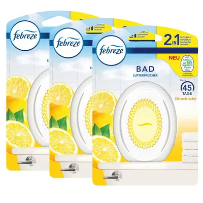Produktbild von Febreze Bad Lufterfrischer Zitrusfrische - Raumduft (3er Pack)