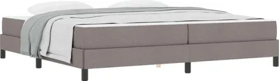 Obrázok produktu pre Posteľ s pružinovým rámom Sivohnedá 200 x 200 cm látka