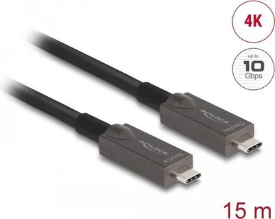 Produktbild von DELOCK Aktives Optisches USB-C Video + Daten + PD Kabel 15m