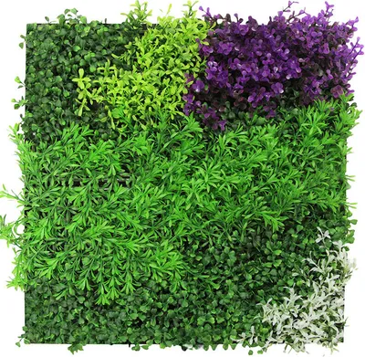 Produktbild von JANGAL Modular Wall Akustik 3D Paneele  520 x 520 mm Violet Mixed Flora Kunst Pflanzenwand Floral