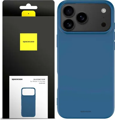 Zdjęcie produktu dla Silikonowe etui SPACECASE Silicone Case do iPhone 17 Pro Max Niebieski