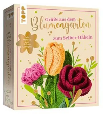 Obrázok produktu pre Pozdravy z kvetinovej záhrady. Na vlastné háčkovanie