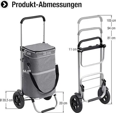 Produktbild von Famanu Einkaufstasche - Einkaufwagen 20 x 43 x 20,5 cm