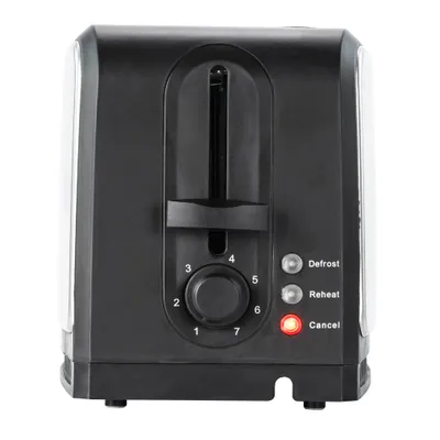 Produktbild von Edelstahl Toaster 3-in-1 mit 2 Schlitzen, 7 Bräunungsstufen, 31,8 x 17,3 x 18,3 cm