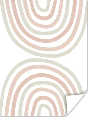 Produktbild von MuchoWow® Poster Regenbogen - Design - Pastell 90x120 cm - Wohnzimmer