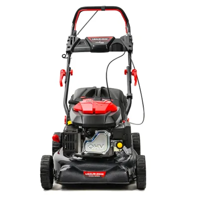 Produktbild von LEHMANN LGALM-2642 Benzin Rasenmäher | 42 cm Schnittbreite | 5-stufige Schnitthöhenverstellung 25-70 mm | 40 Liter Fangkorb