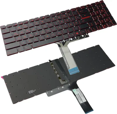 A laptop keyboard and its base are shown against a white background.