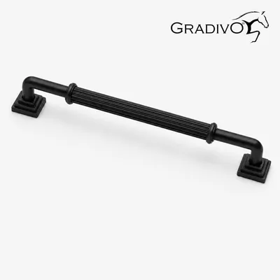 Produktbild von Möbelgriff Küchengriffe Schrankgriff Bügelgriff Schubladengriffe 937 Schwarz 192 mm