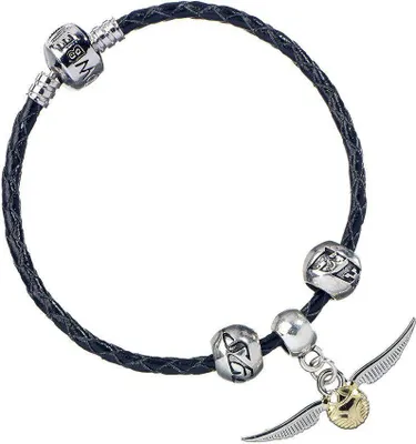Produktbild von Harry Potter Slider Charm Leder-Armband Quidditch