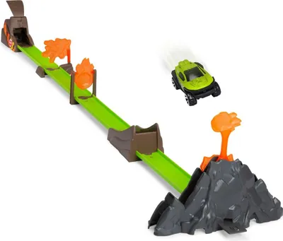 Zdjęcie produktu dla Dickie Toys - Volcano Launcher Track Set (115 cm) - zabawka wulkan z katapultą