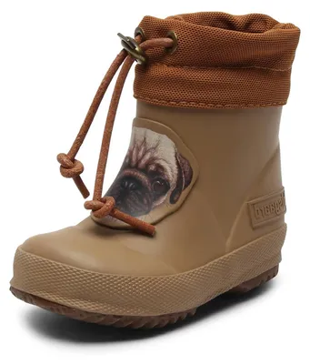 Productafbeelding van Bisgaard uni kinder thermo regenlaars, bruine puppy, maat 20 EU