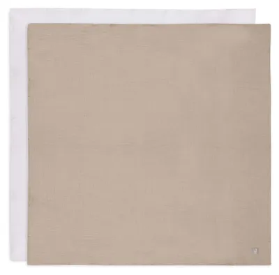 Produktbild von Mullwindeln Hydrophil 115x115cm - Olive Green/Ivory - 2 Stück