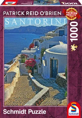 Obrázok produktu pre Schmidt Spiele Patrick Reid O'Brien Santorini, 1000 dielikov, puzzle pre dospelých, 59584