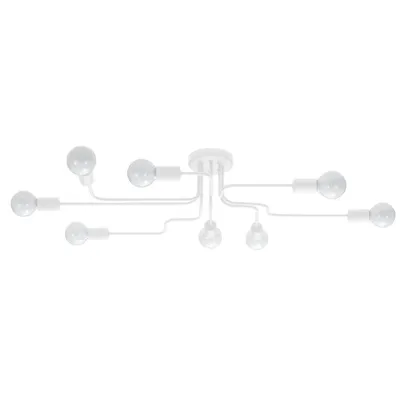 Obrázek produktu pro Lustr VECTOR 8 bílý 8xE27 15W ocel 15,5x56x103cm Sollux Lighting